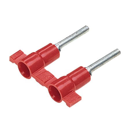 Panduit Pin Terminal, 18 AWG, 600 V, Vinyl Insulated, Red, 3000 PK PV18-P47B-3K